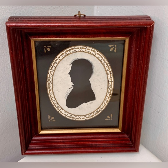 Kindel Framed Antique William Doyle Signed Silhouette Victorian Gentleman - Picture 4 of 16